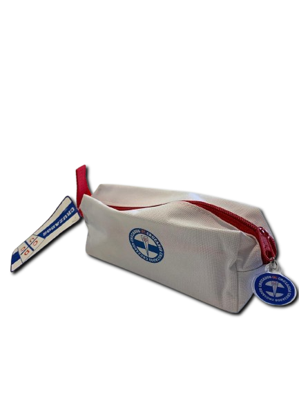 Estuche Escolar Universidad Católica Fútbol Cruzados Blanco Único Universidad Católica