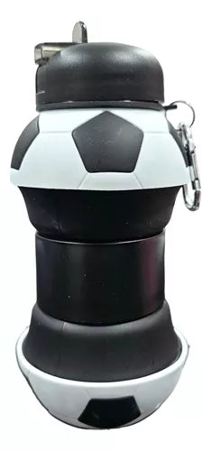 Botella De Agua Infantil Plegable con forma de balón de fútbol - Deportes 550 Ml